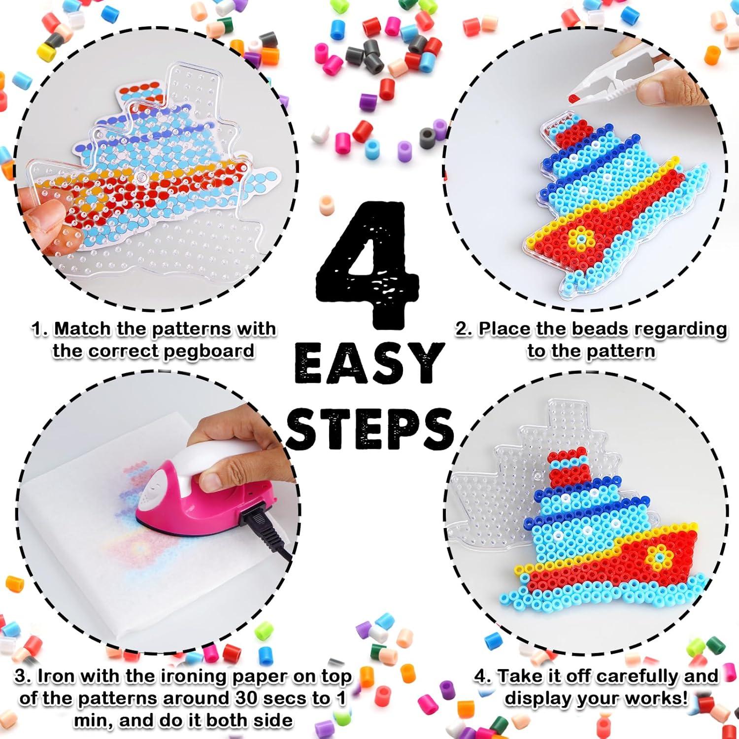 Kit de Manualidades FUNZBO 20 Tableros de Perlas de Fusión