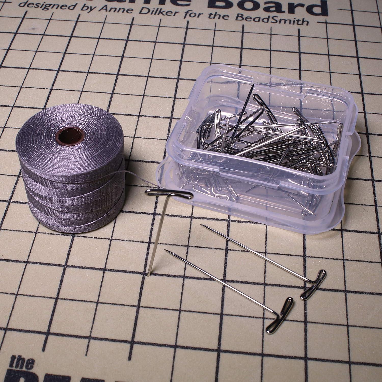 Combo Mini Macrame The Beadsmith - Tablero 19.1 x 26.7 cm + 40 Pines