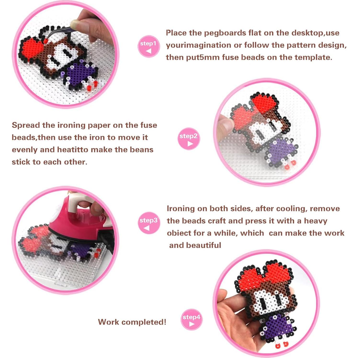 Kit de Manualidades de Perlas de Fusible SXDMHYB - 30 Piezas