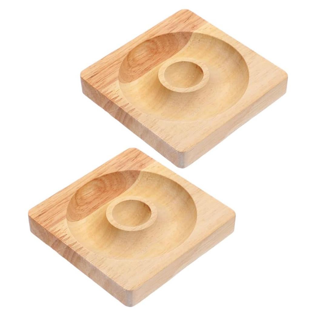 Tablero de Joyería de Madera COHEALI 2 Piezas 9.5x9.5cm