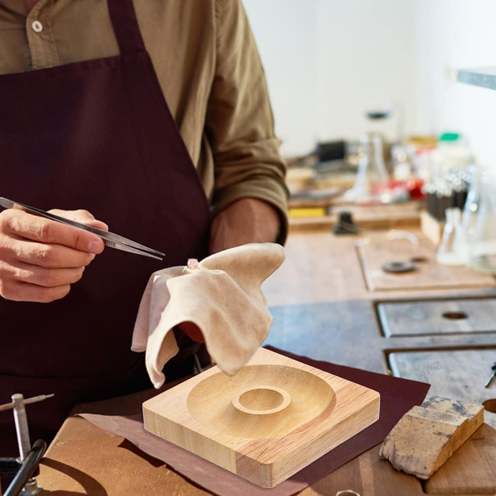 Tablero de Joyería de Madera COHEALI 2 Piezas 9.5x9.5cm