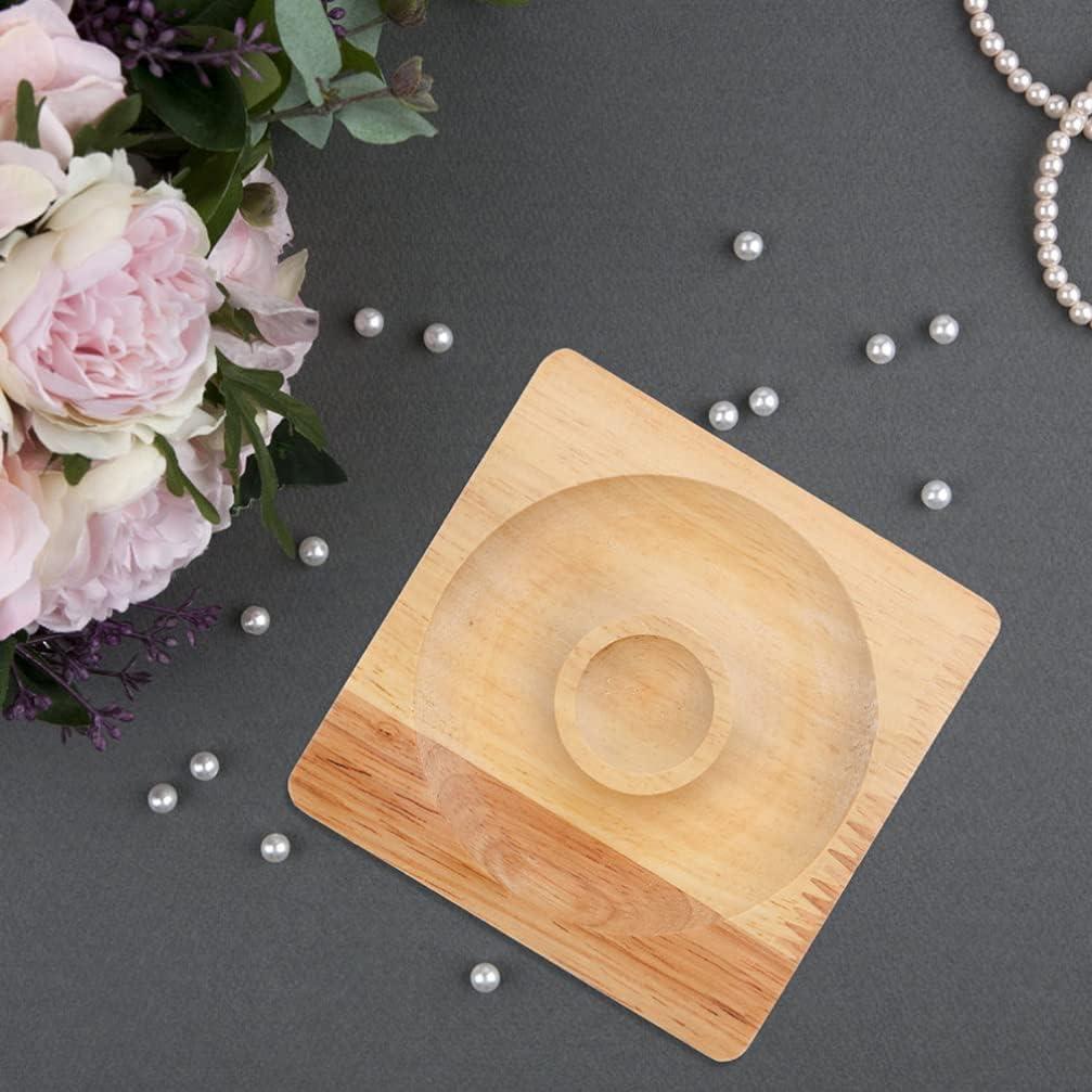 Tablero de Joyería de Madera COHEALI 2 Piezas 9.5x9.5cm