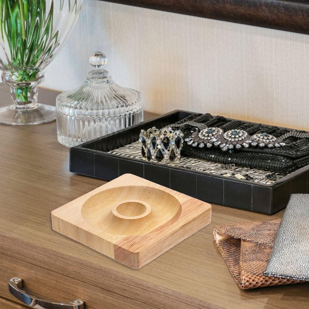 Tablero de Joyería de Madera COHEALI 2 Piezas 9.5x9.5cm