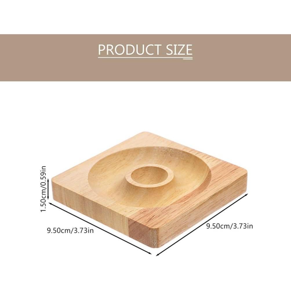 Tablero de Joyería de Madera COHEALI 2 Piezas 9.5x9.5cm