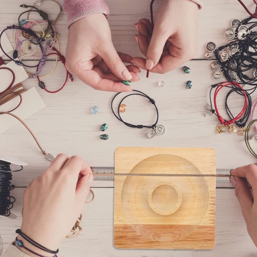 Tablero de Joyería de Madera COHEALI 2 Piezas 9.5x9.5cm