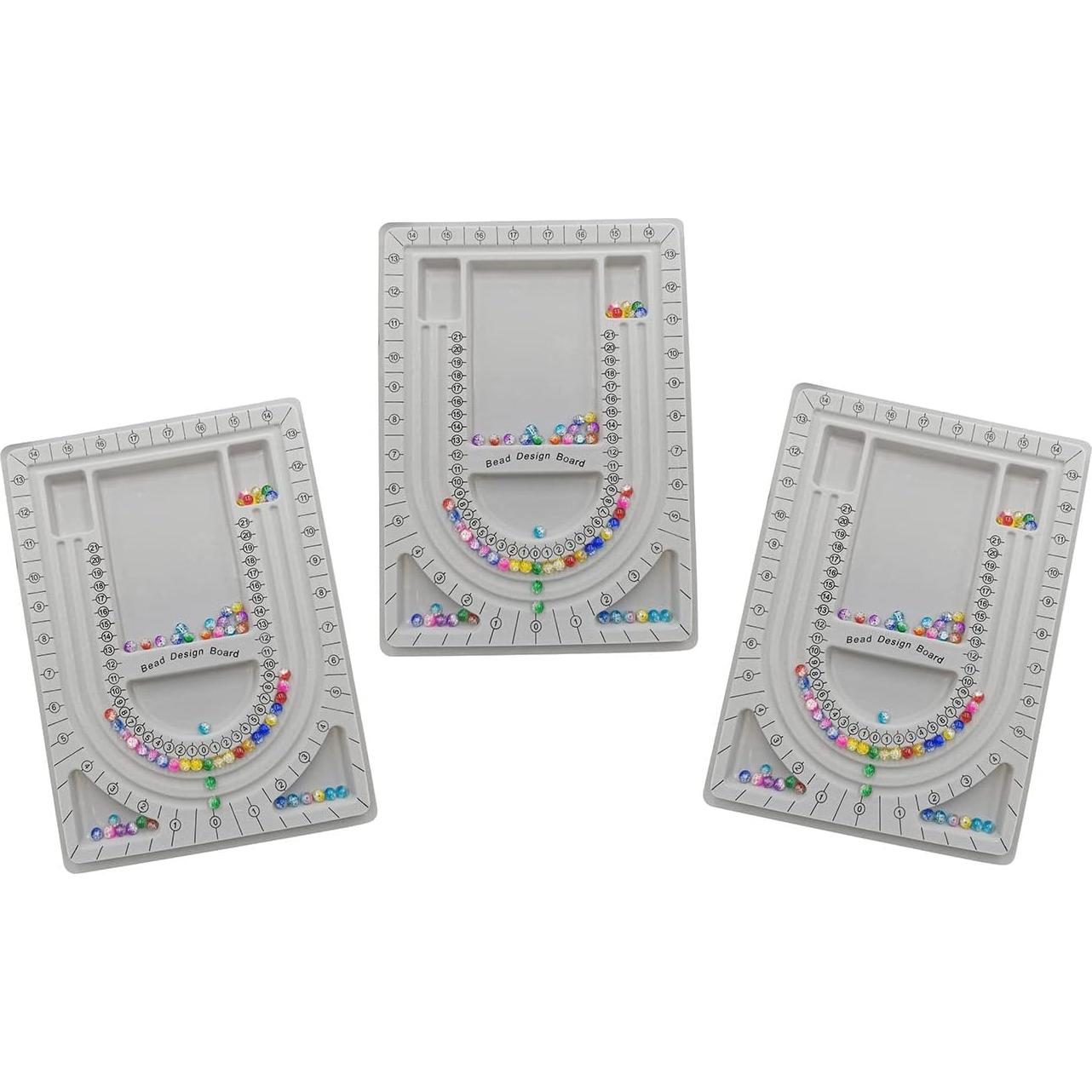 Tablero de Joyería Pangmao 3 Compartimentos 33 cm Fieltro Gris