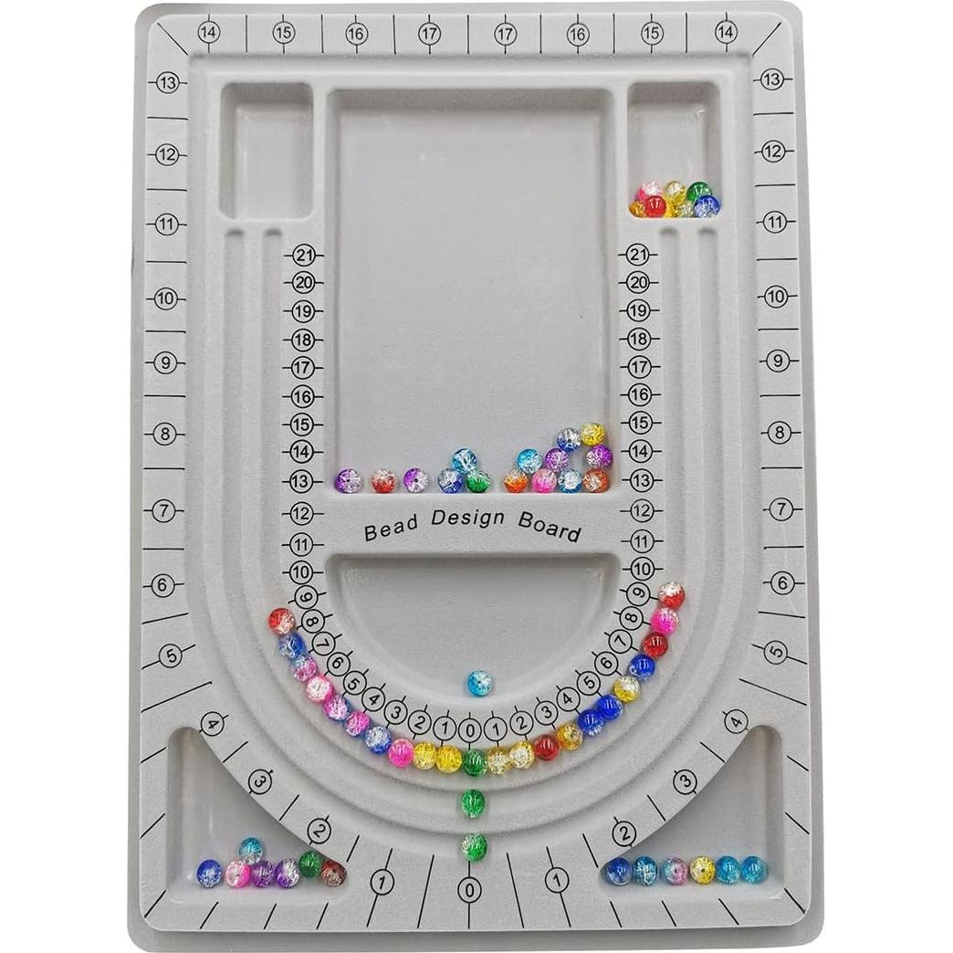 Tablero de Joyería Pangmao 3 Compartimentos 33 cm Fieltro Gris