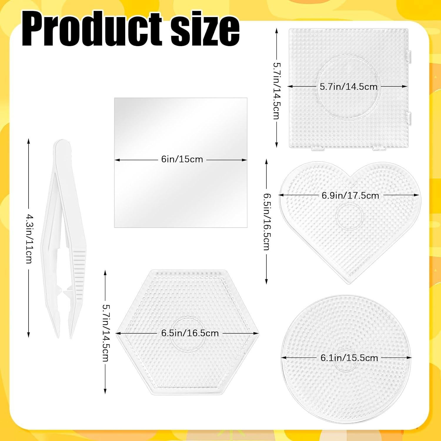 Set de Tableros de Perlas de Fusión BILLIOTEAM 10 Piezas