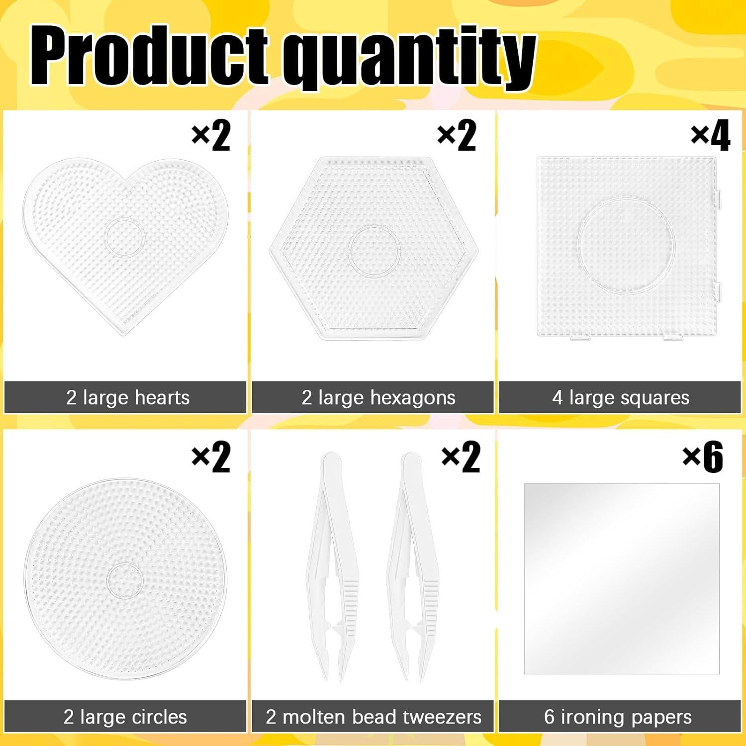 Set de Tableros de Perlas de Fusión BILLIOTEAM 10 Piezas