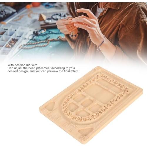 Tablero de cuentas de bambú Dioche - Bandeja para joyas 20x14 cm