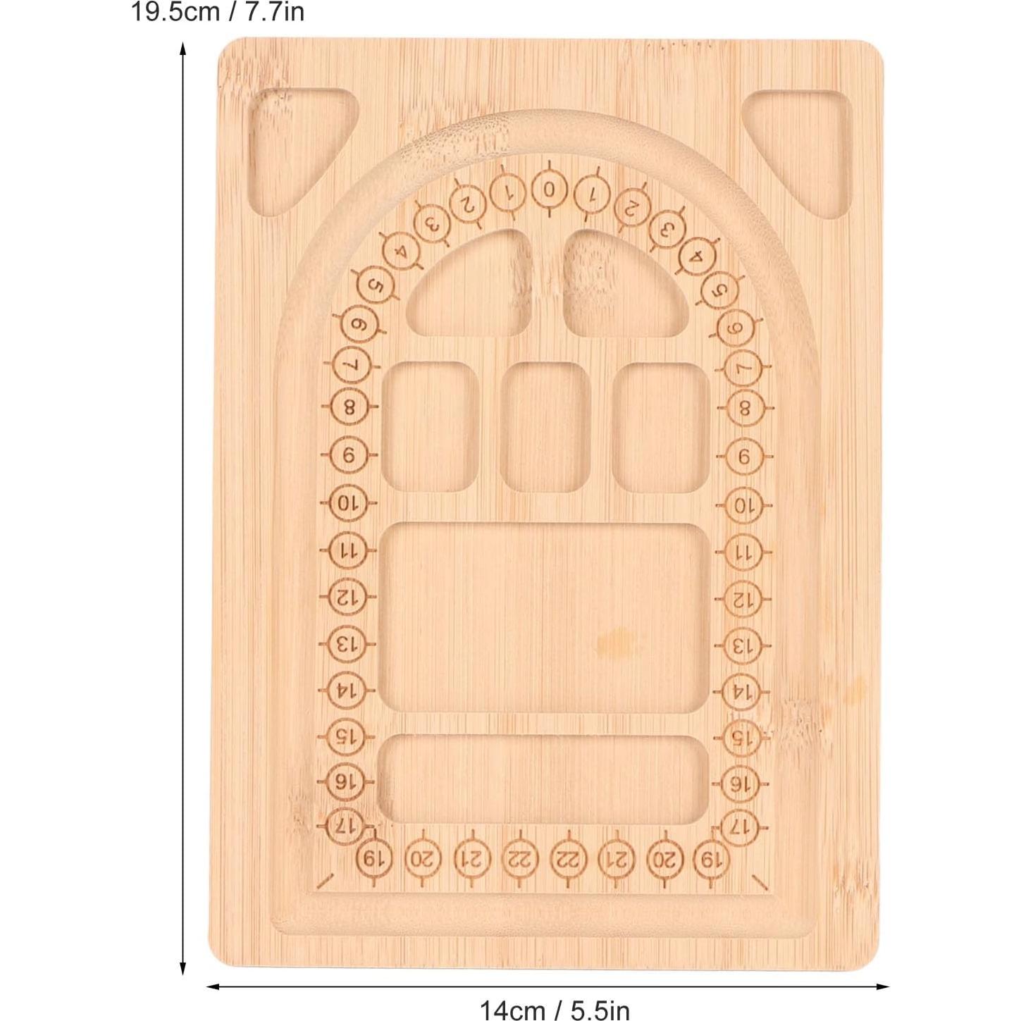 Tablero de cuentas de bambú Dioche - Bandeja para joyas 20x14 cm