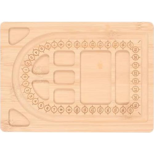 Tablero de cuentas de bambú Dioche - Bandeja para joyas 20x14 cm
