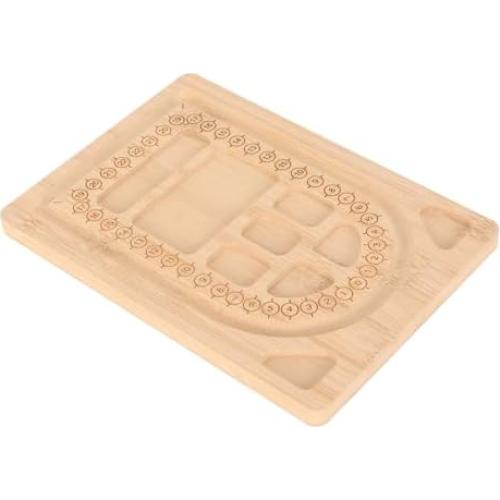 Tablero de cuentas de bambú Dioche - Bandeja para joyas 20x14 cm