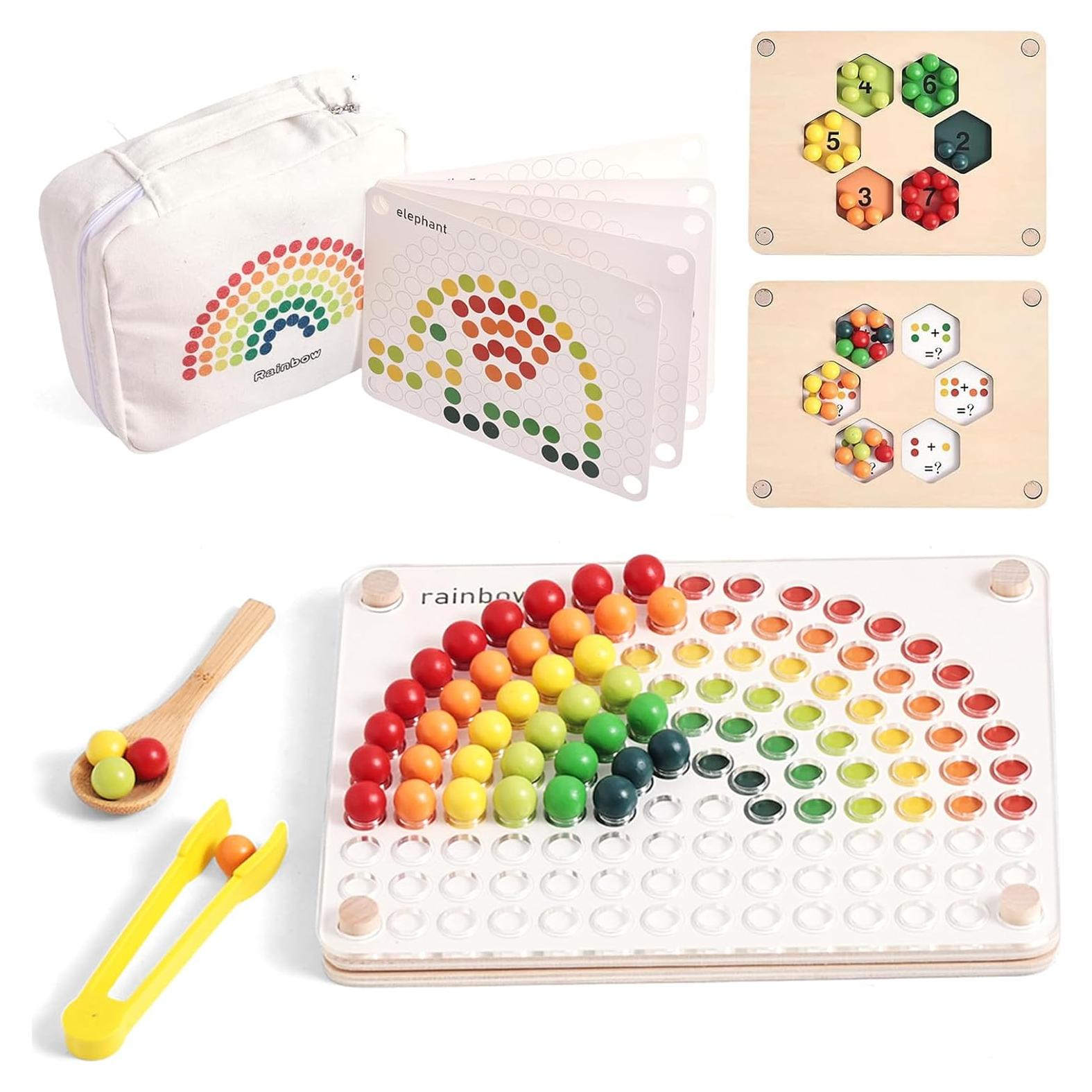 Juego de Cuentas de Madera ibwaae para Niños 3+ Años