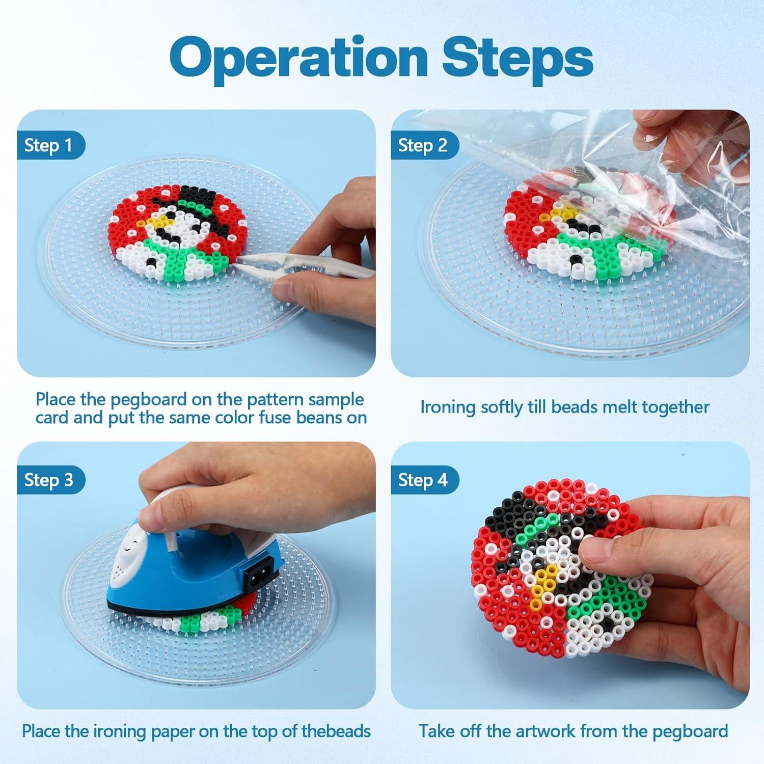 Kit de Manualidades de Perlas Fuse WinnerWhy 34 Piezas