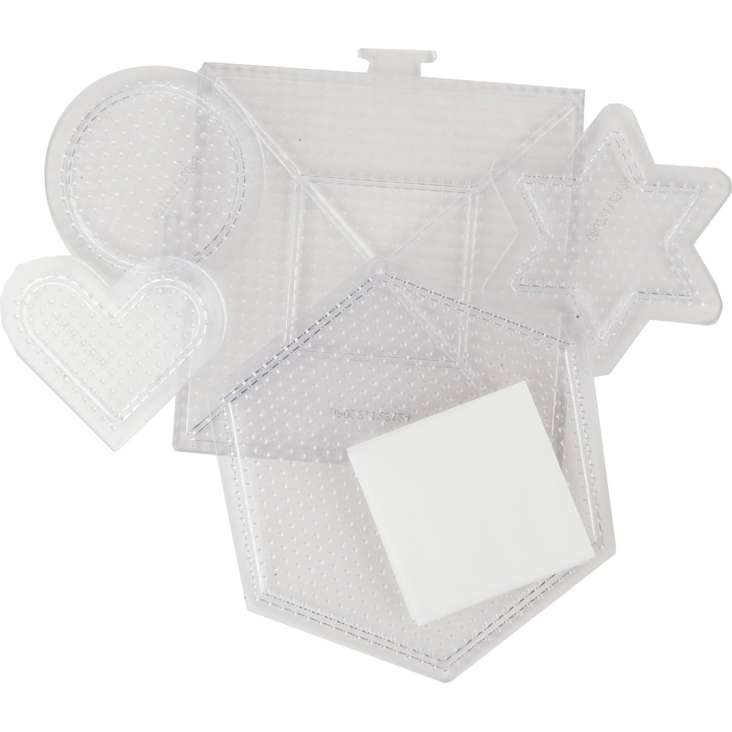 Tableros de Perler Assortidos - 5 Tableros Claros y Papel