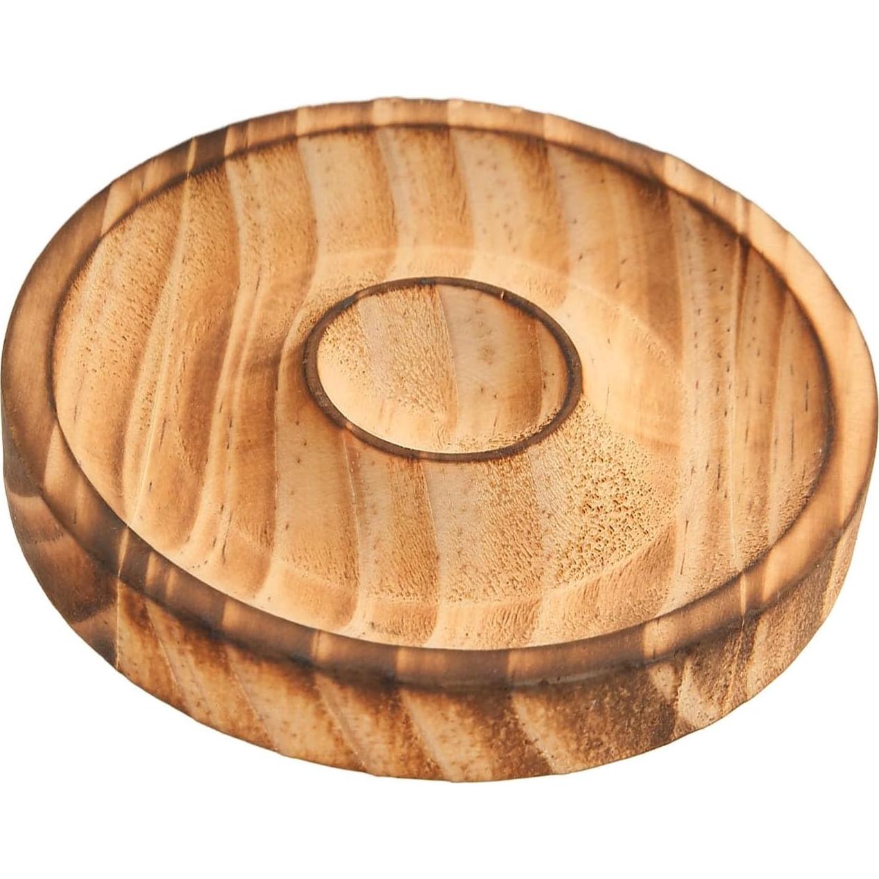 Bandeja de Exhibición de Pulseras de Madera Redonda 4 Piezas