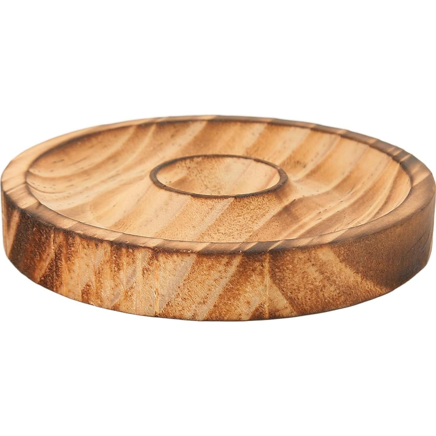 Bandeja de Exhibición de Pulseras de Madera Redonda 4 Piezas