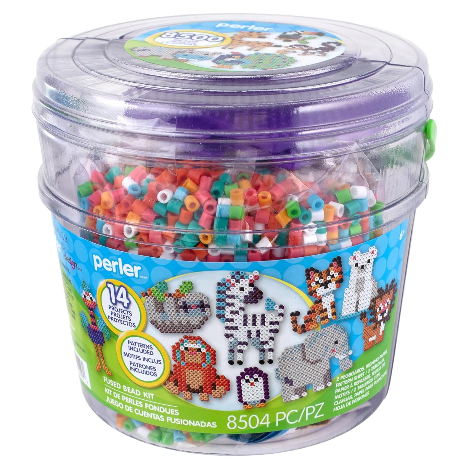 Cubo de Actividad Perler Día en el Zoológico 8504 Piezas