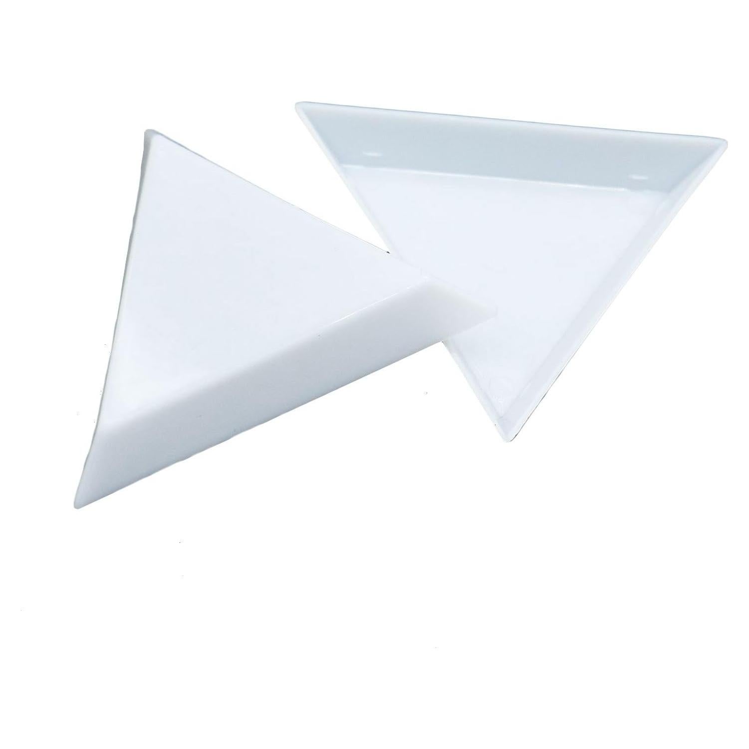 20 Bandejas de Clasificación Triangular Plástico Blanco - bouti1583