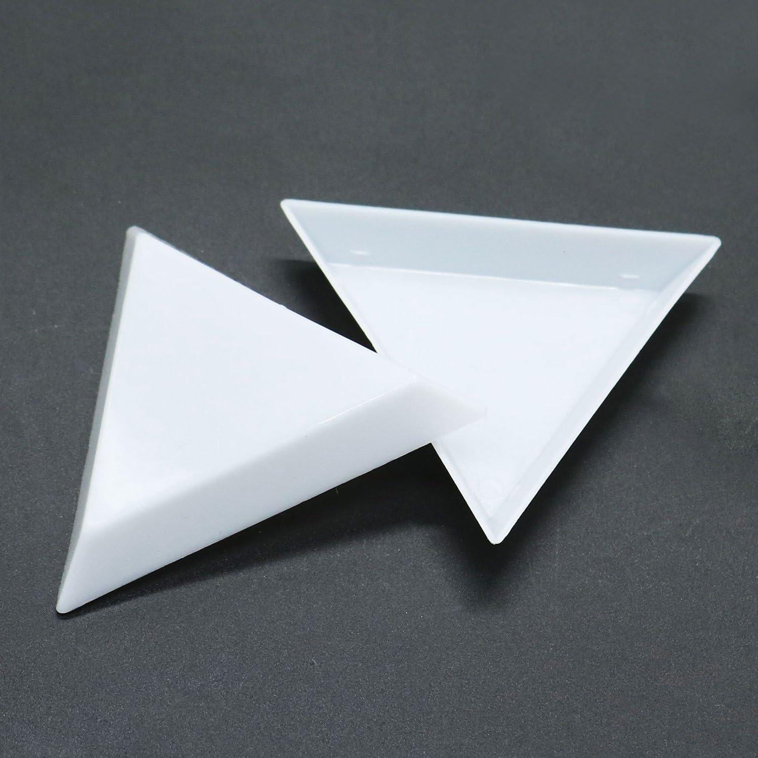 20 Bandejas de Clasificación Triangular Plástico Blanco - bouti1583