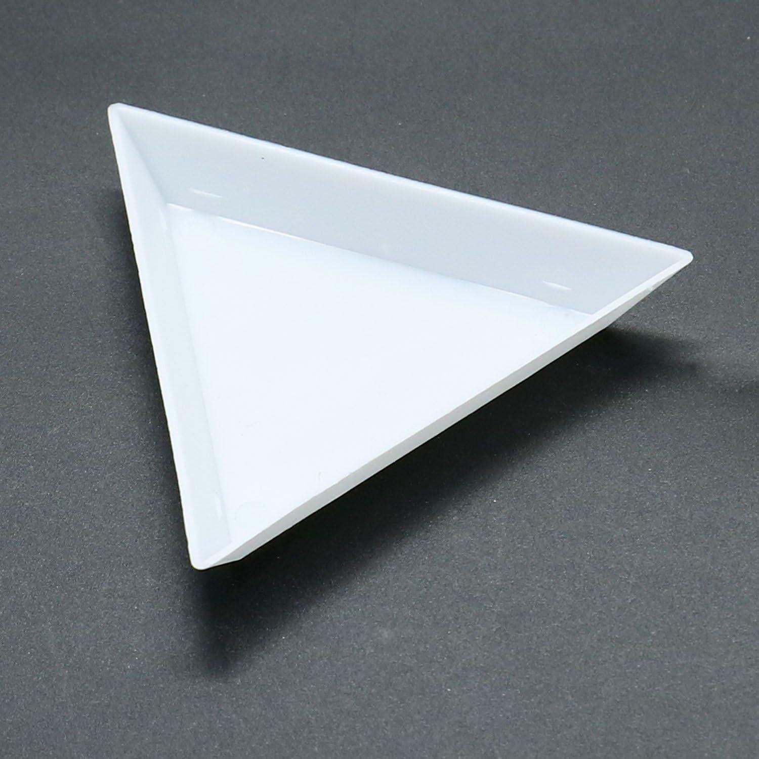 20 Bandejas de Clasificación Triangular Plástico Blanco - bouti1583