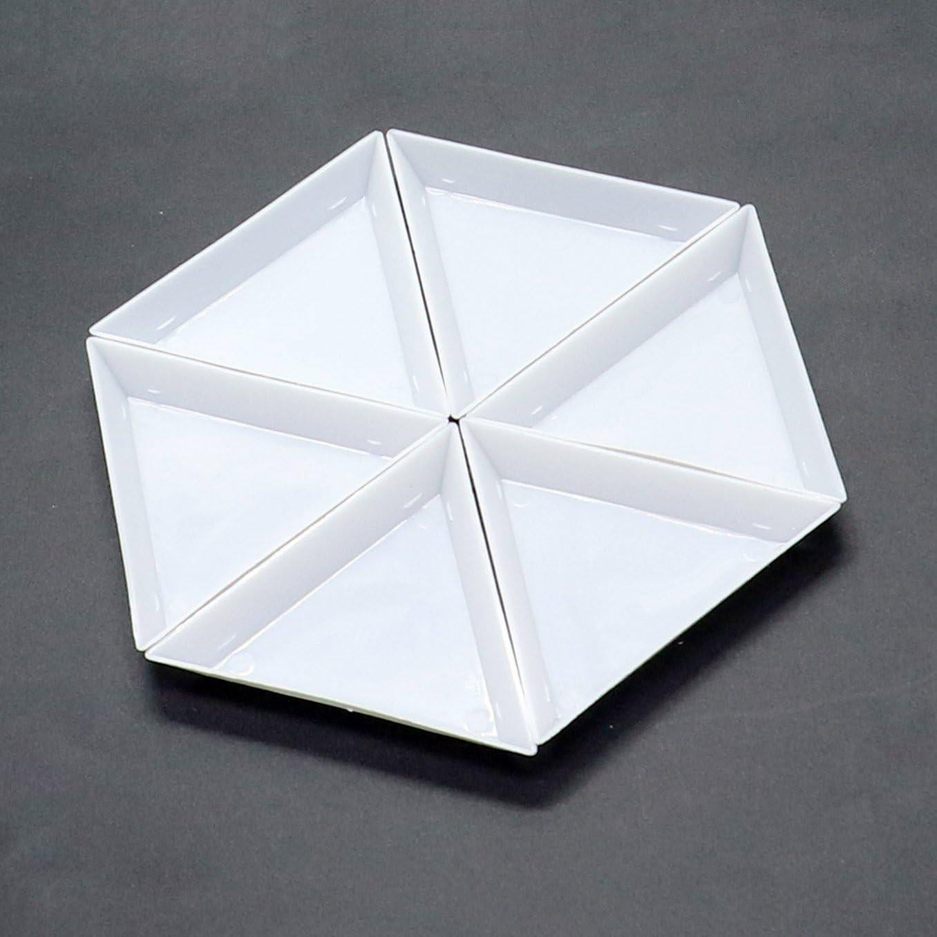 20 Bandejas de Clasificación Triangular Plástico Blanco - bouti1583