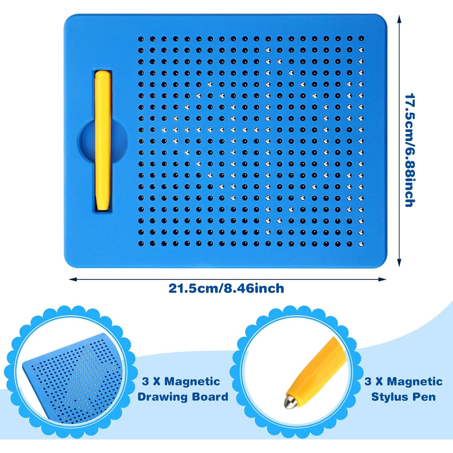 Tablero Magnético de Dibujo Yexiya 3 Pcs 17.78x21.59 cm