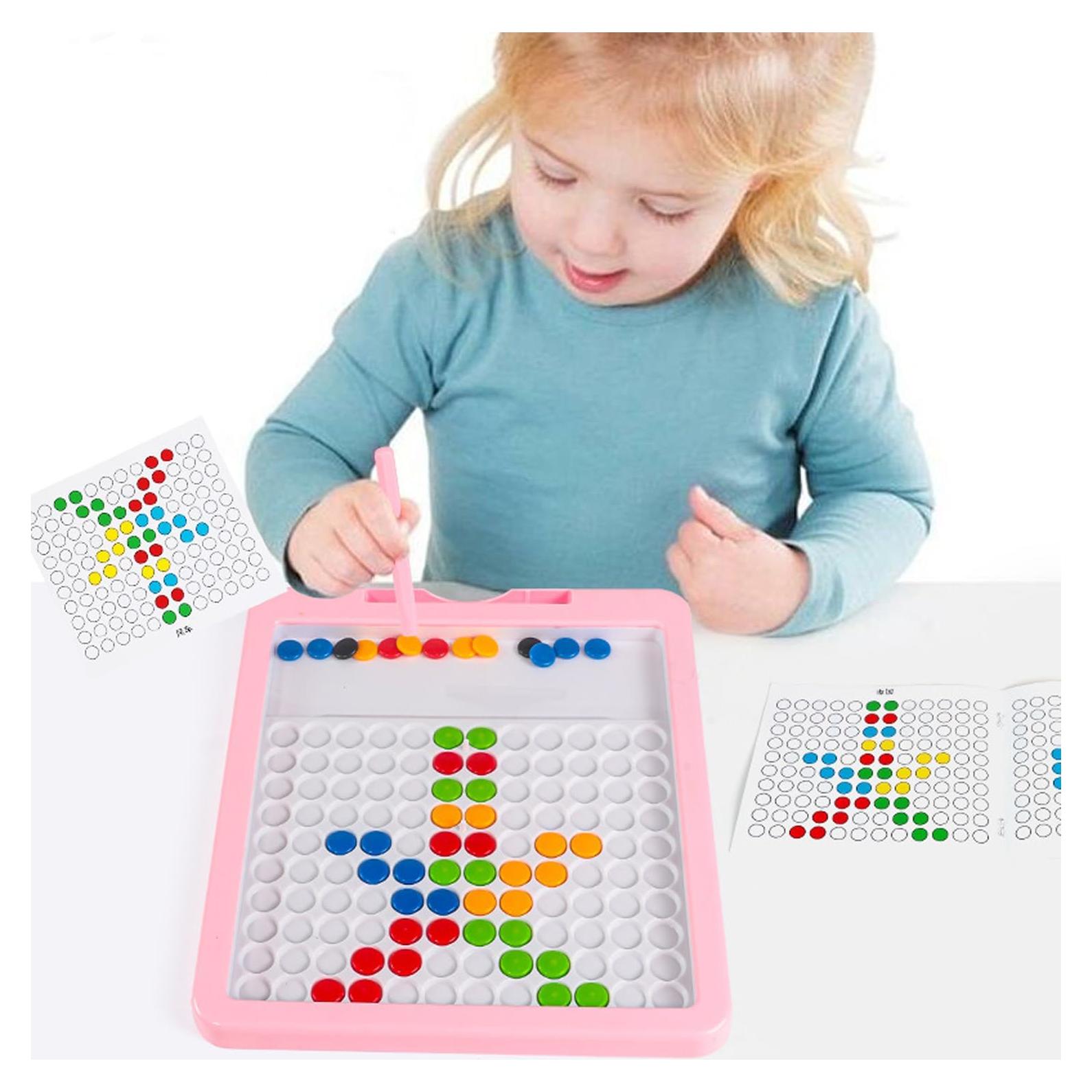 Tableta de Dibujo Magnético Caruras Rosa 20.6x20.6 cm