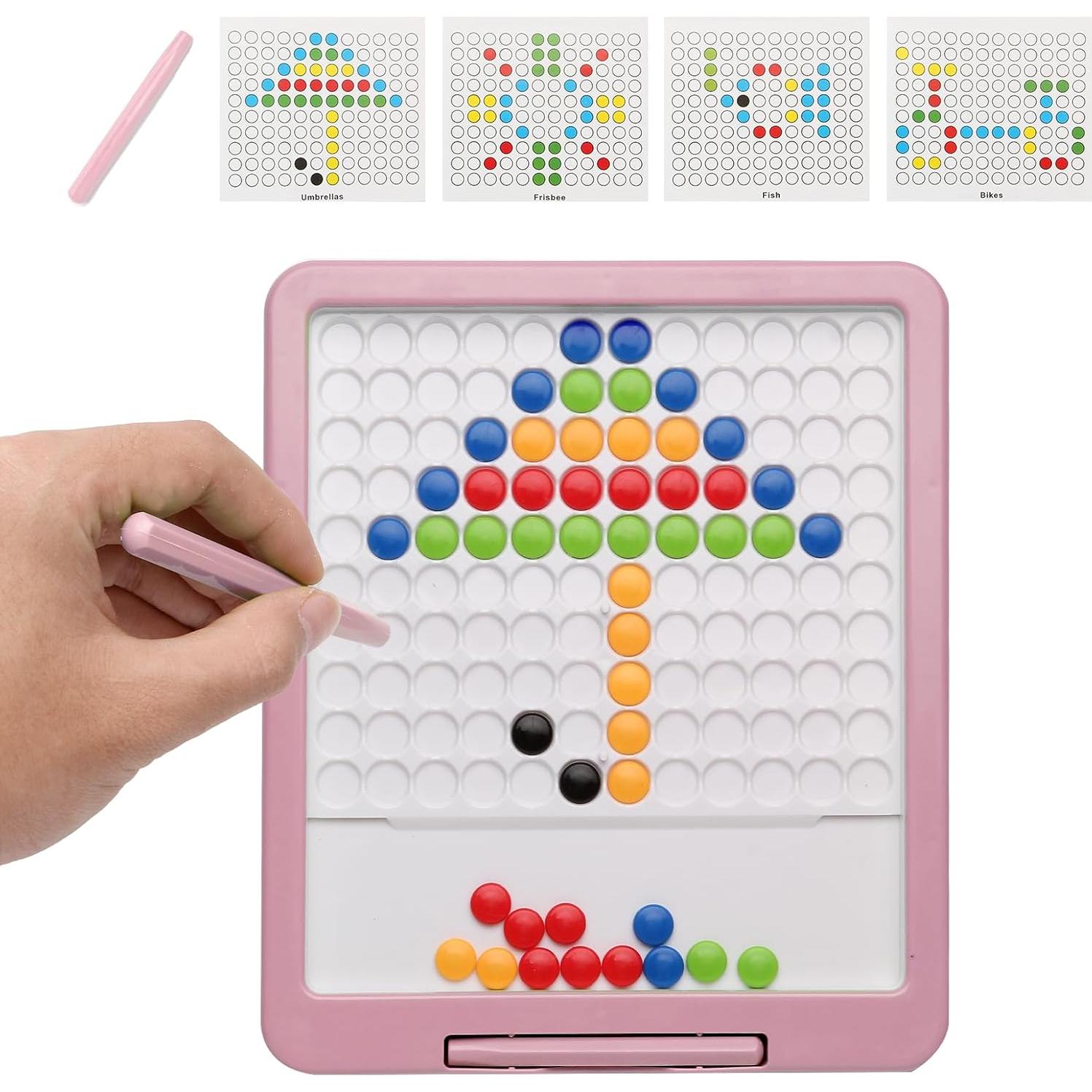 Tableta de Dibujo Magnético Caruras Rosa 20.6x20.6 cm