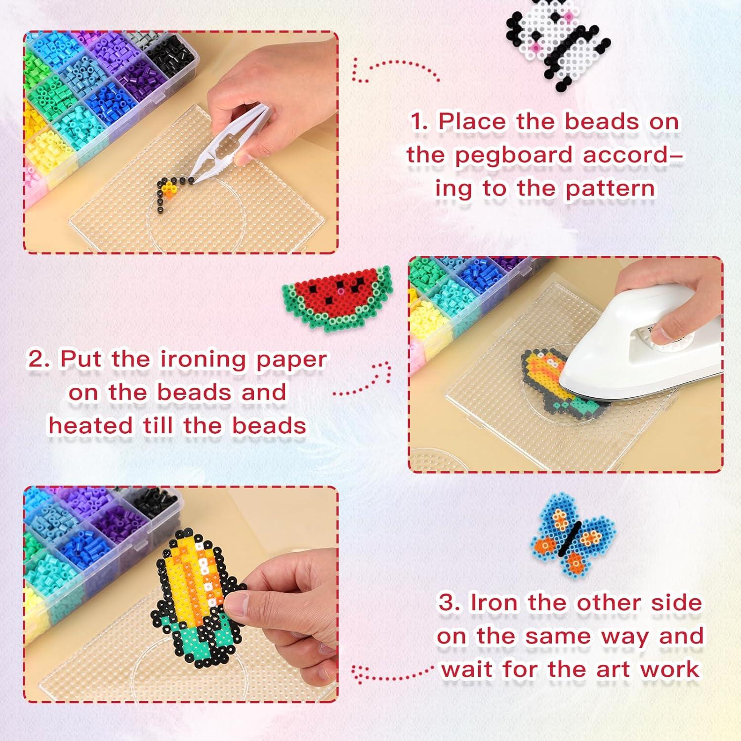 Kit de Perlas de Fusión QUEFE 15000 Piezas 72 Colores 5mm