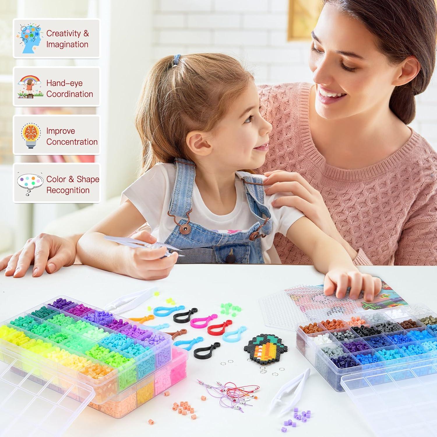 Kit de Perlas de Fusión QUEFE 15000 Piezas 72 Colores 5mm