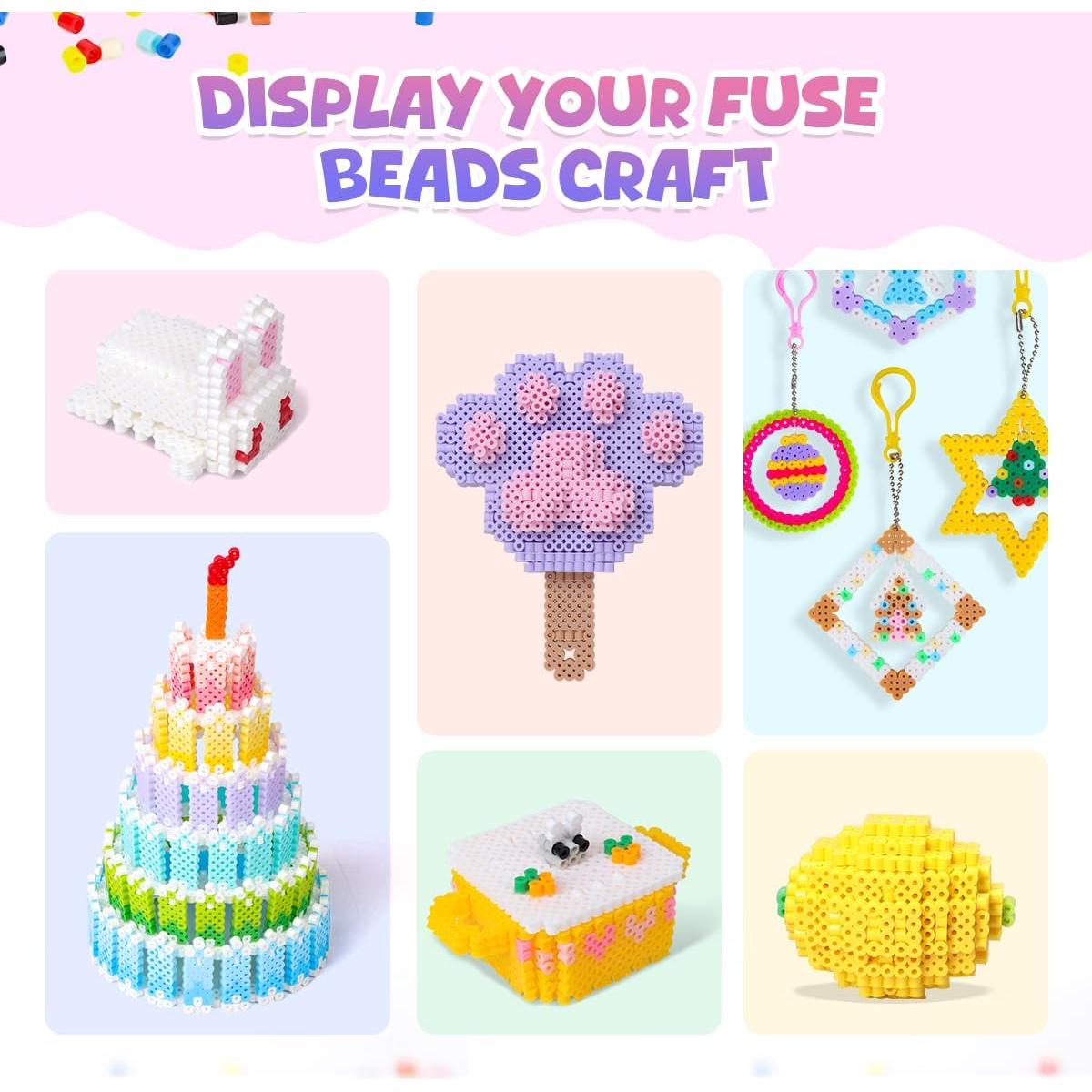 Kit de Perlas Fuse Meland 11000 pcs Multicolor 5MM Manualidades