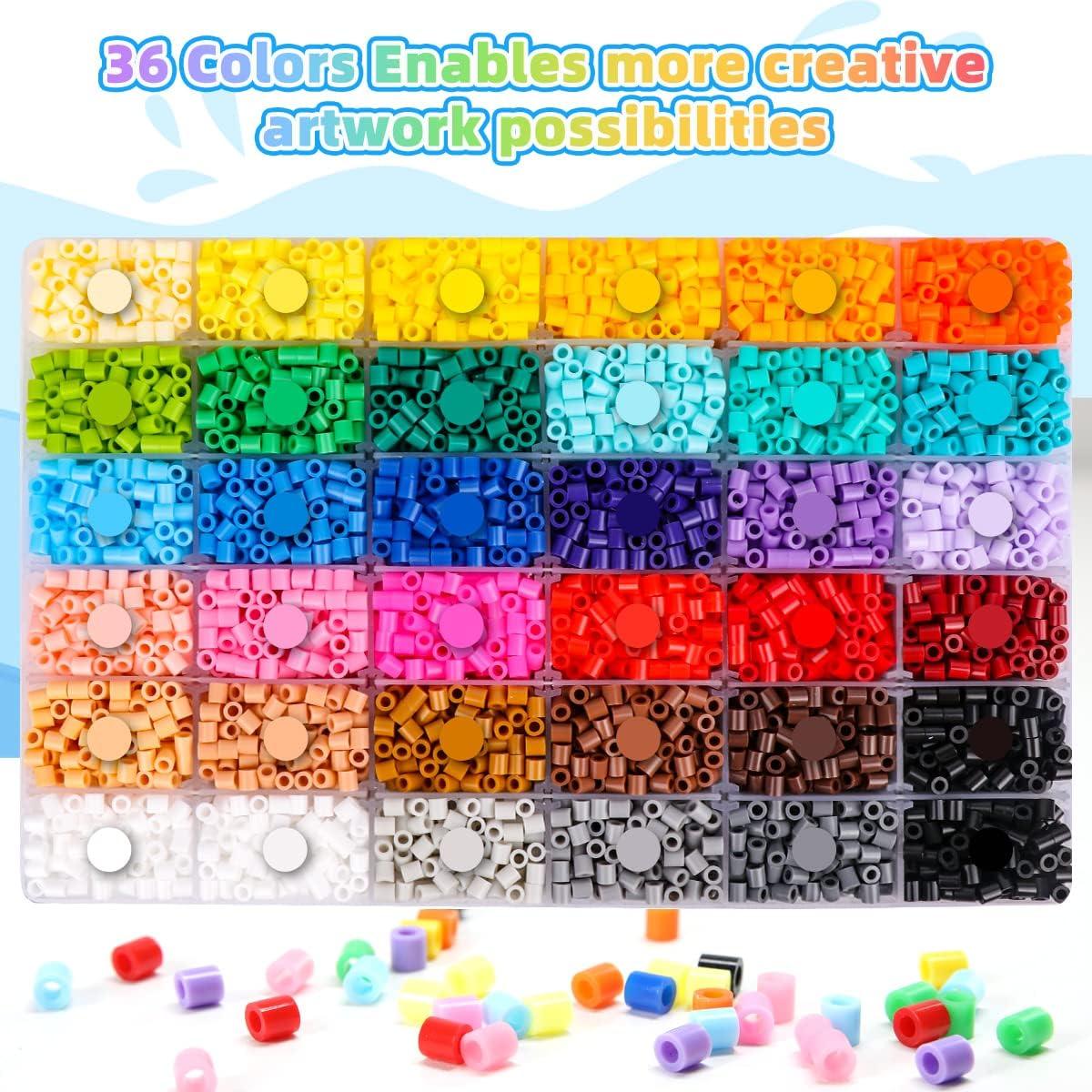 Kit de Perlas Fuse Meland 11000 pcs Multicolor 5MM Manualidades