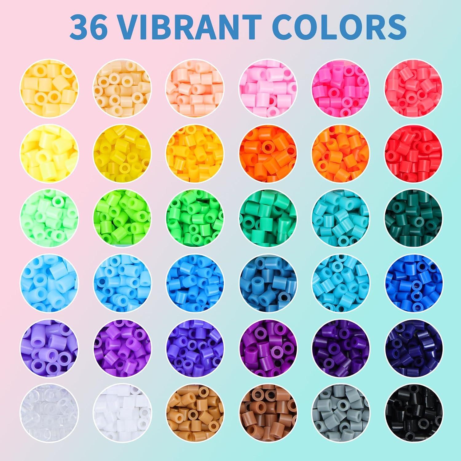 Kit de Manualidades Quefe 11800pcs con Perlas de Fusión 5mm