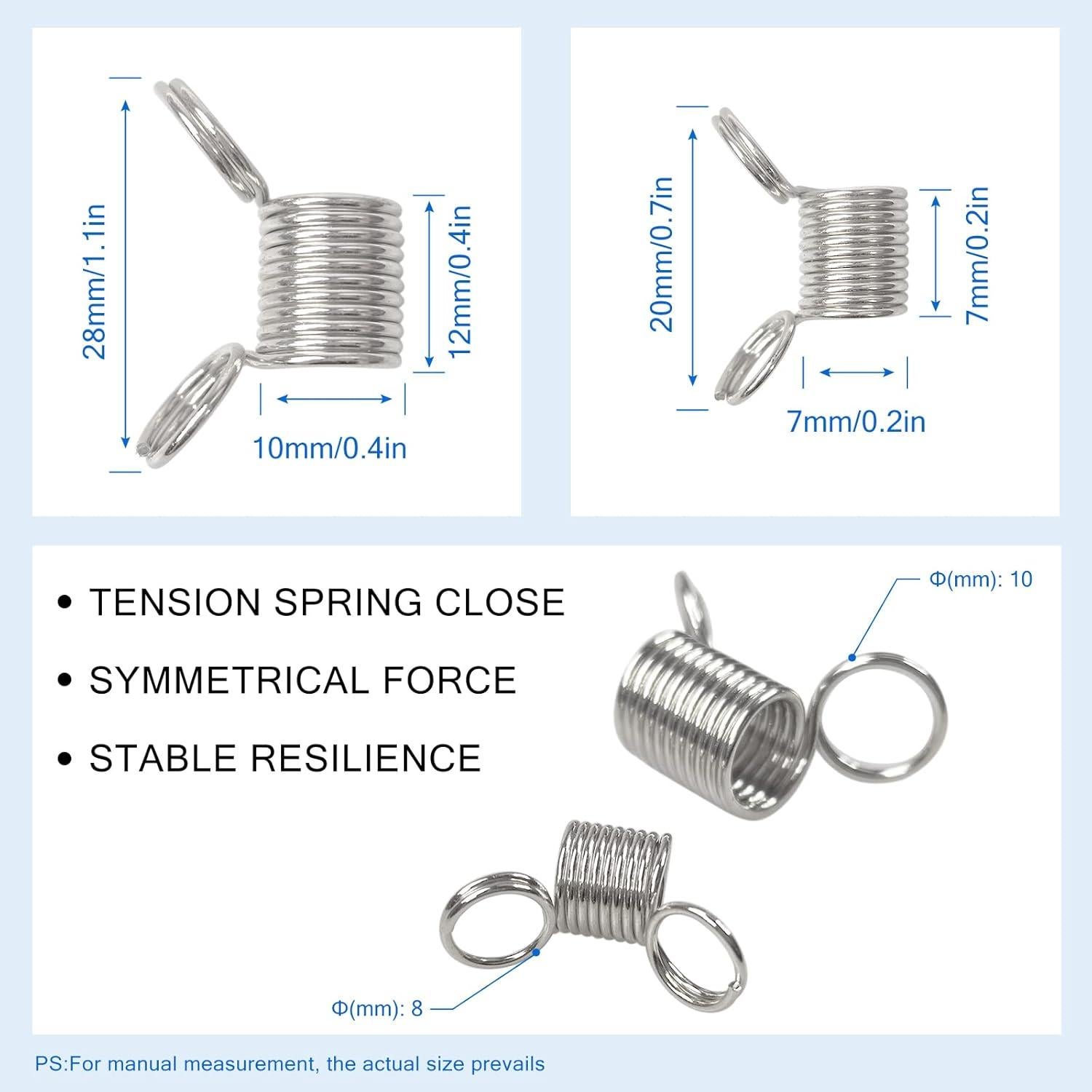 14 Clips de Cuerda para Perlas INDIVSHOW - 6 Grandes y 8 Pequeños