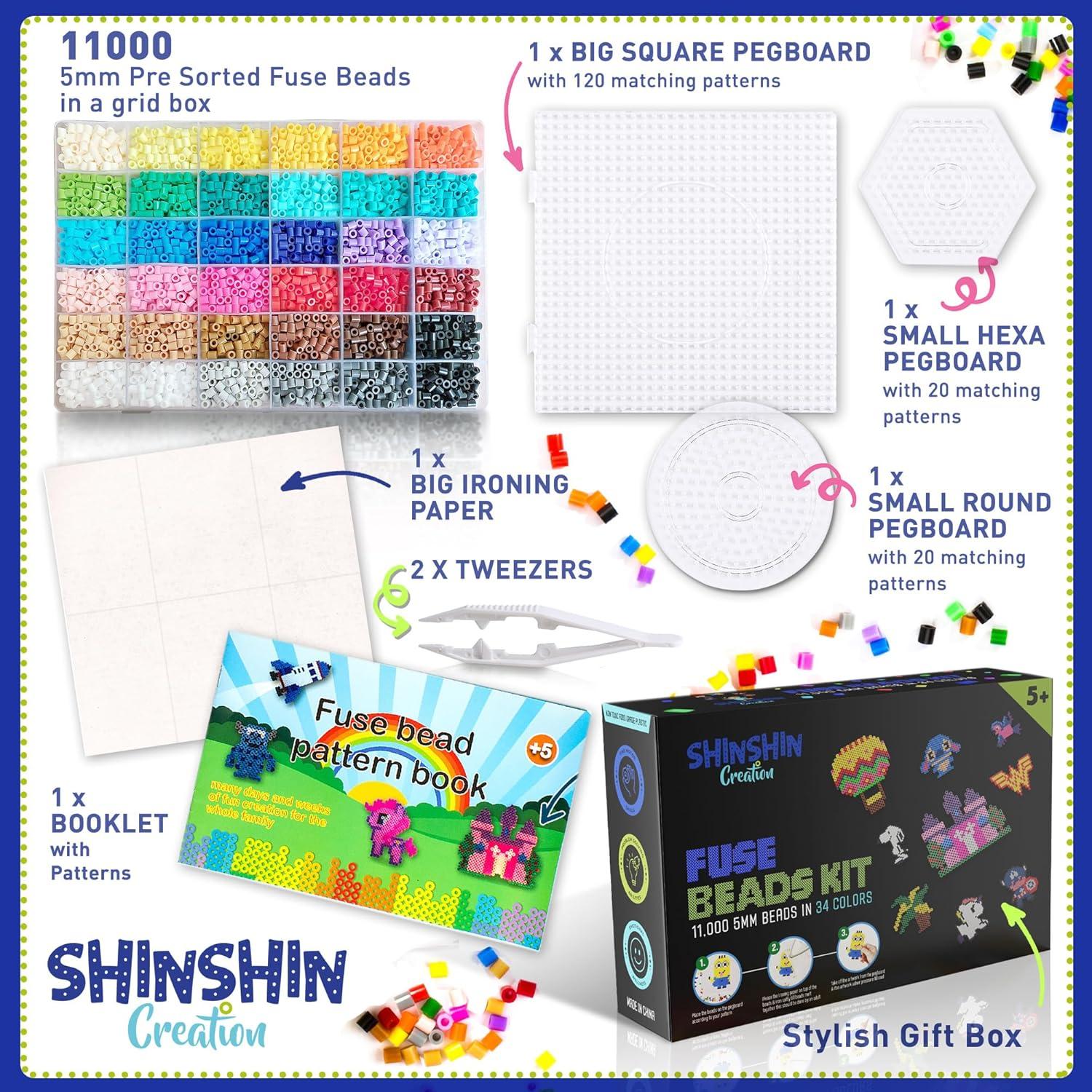 Kit de Cuentas de Fusión XL Shinshin Creation - 11000 Piezas