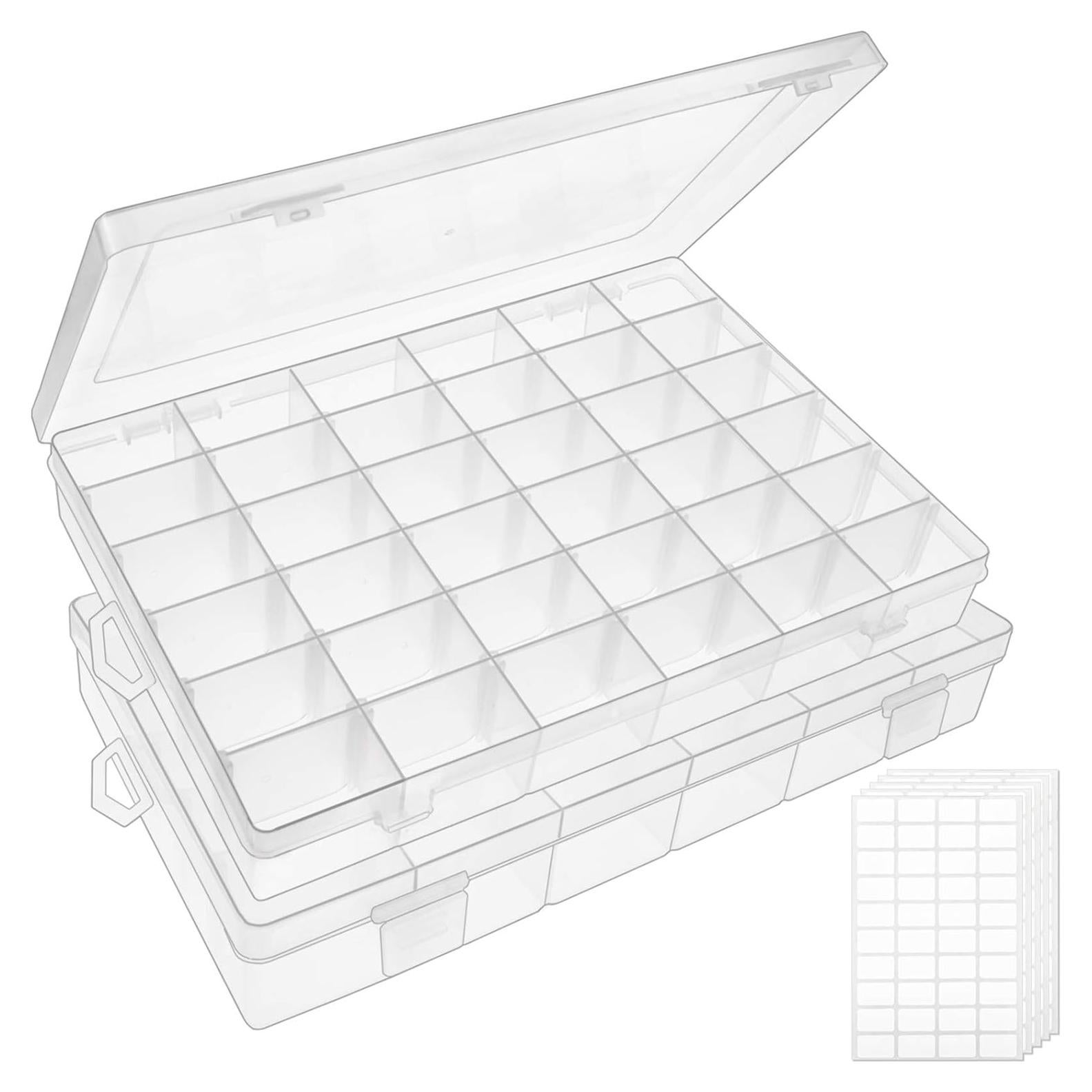 Caja Organizadora de Plástico Transparente OUTUXED 36 Rejillas