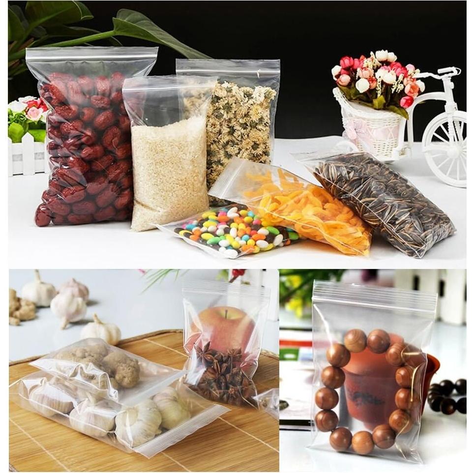 Bolsas de Plástico Reutilizables BornFeel 300pcs 3 Tamaños