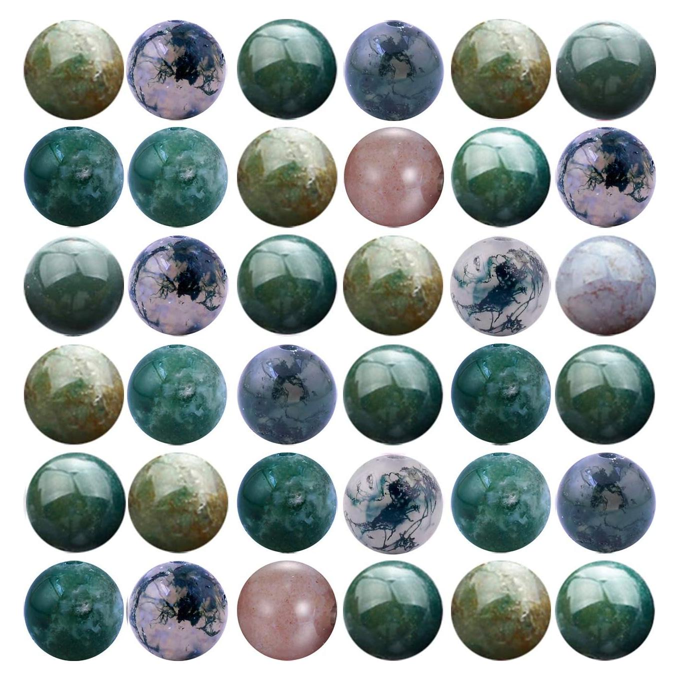 Cuentas de Piedra Natural Cmidy 100pcs 8mm Ágata India Verde