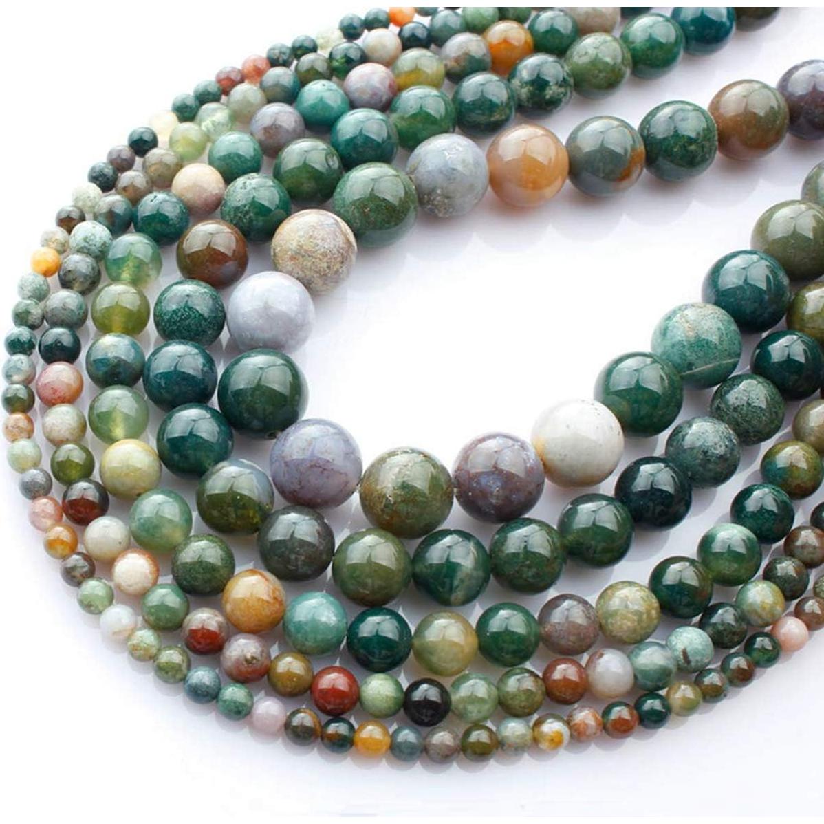 Cuentas de Piedra Natural Cmidy 100pcs 8mm Ágata India Verde