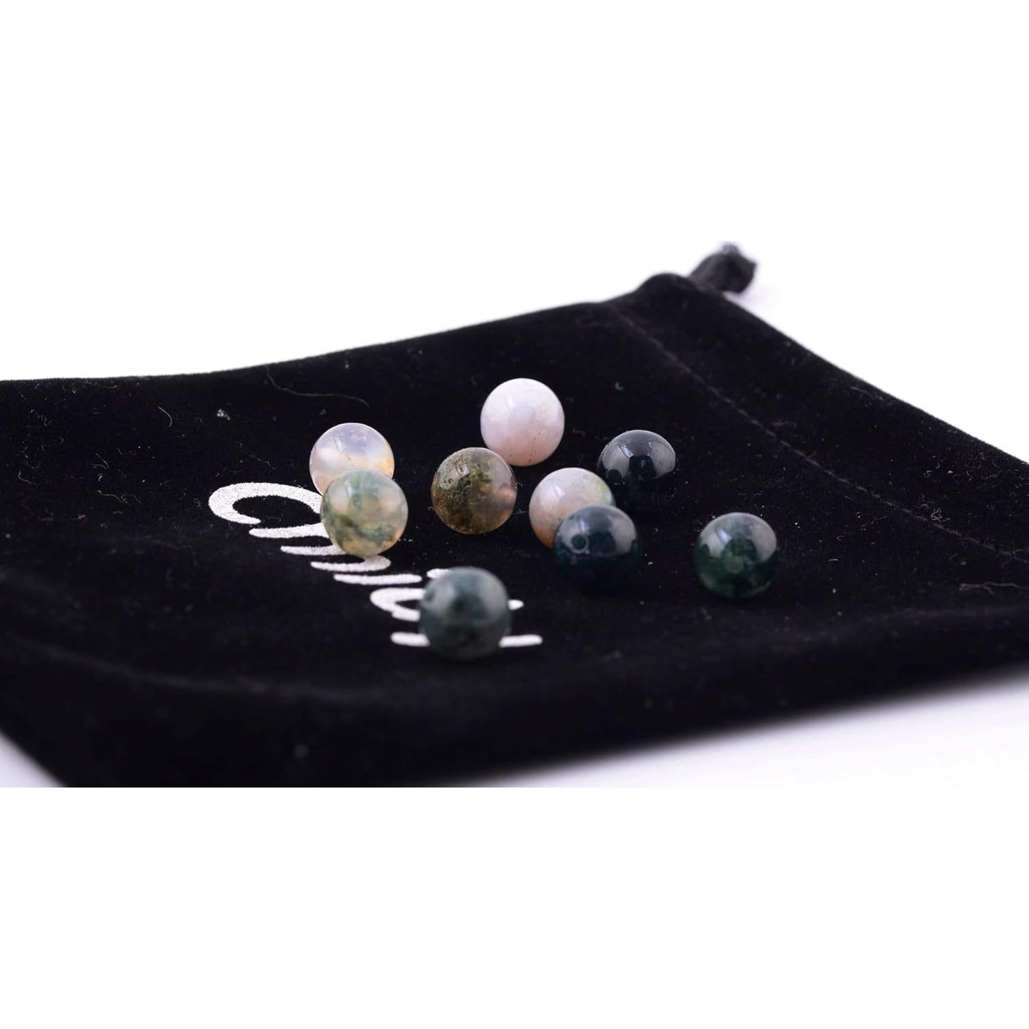 Cuentas de Piedra Natural Cmidy 100pcs 8mm Ágata India Verde