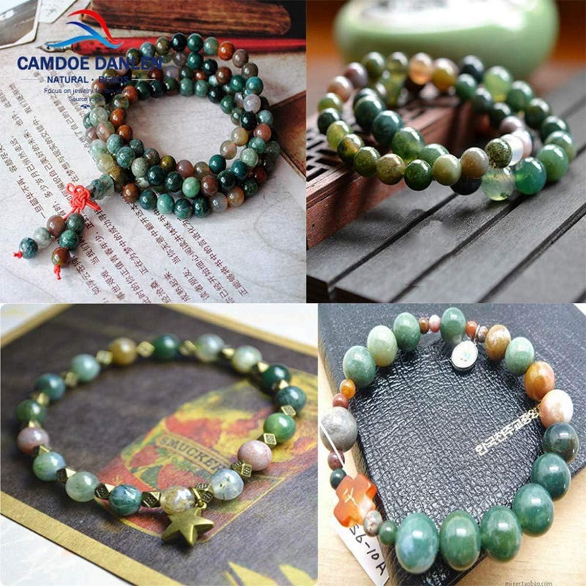 Cuentas de Piedra Natural Cmidy 100pcs 8mm Ágata India Verde