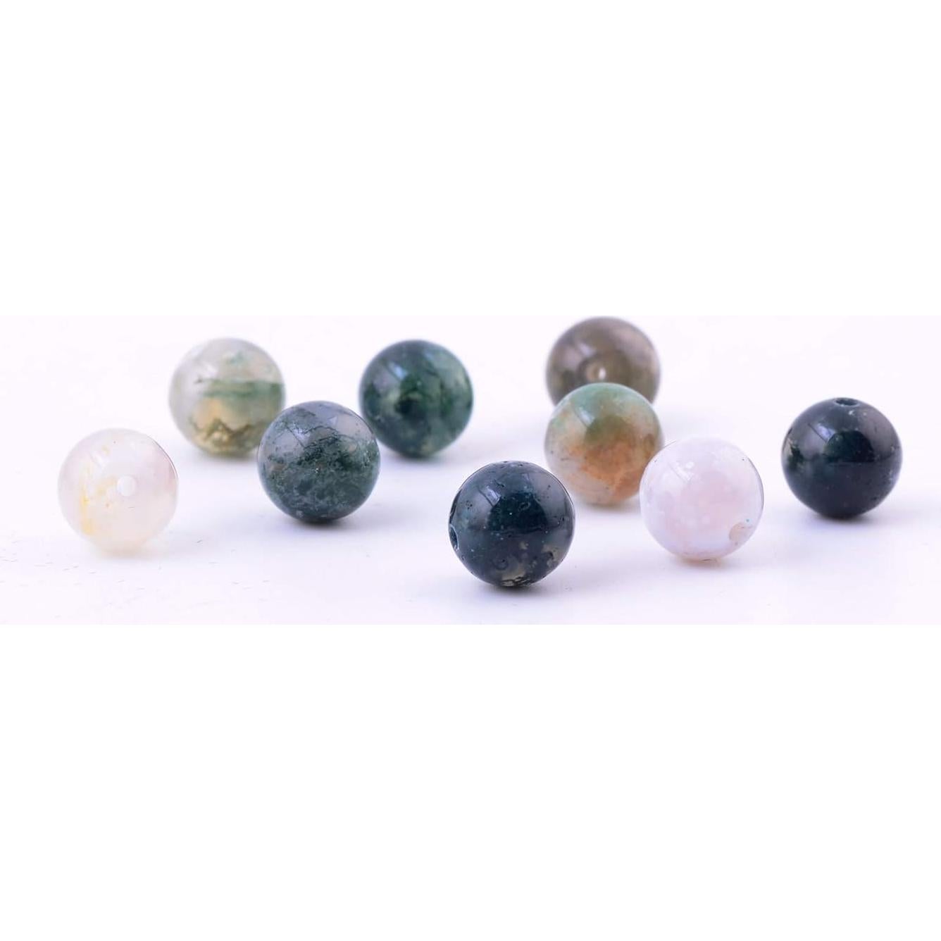 Cuentas de Piedra Natural Cmidy 100pcs 8mm Ágata India Verde