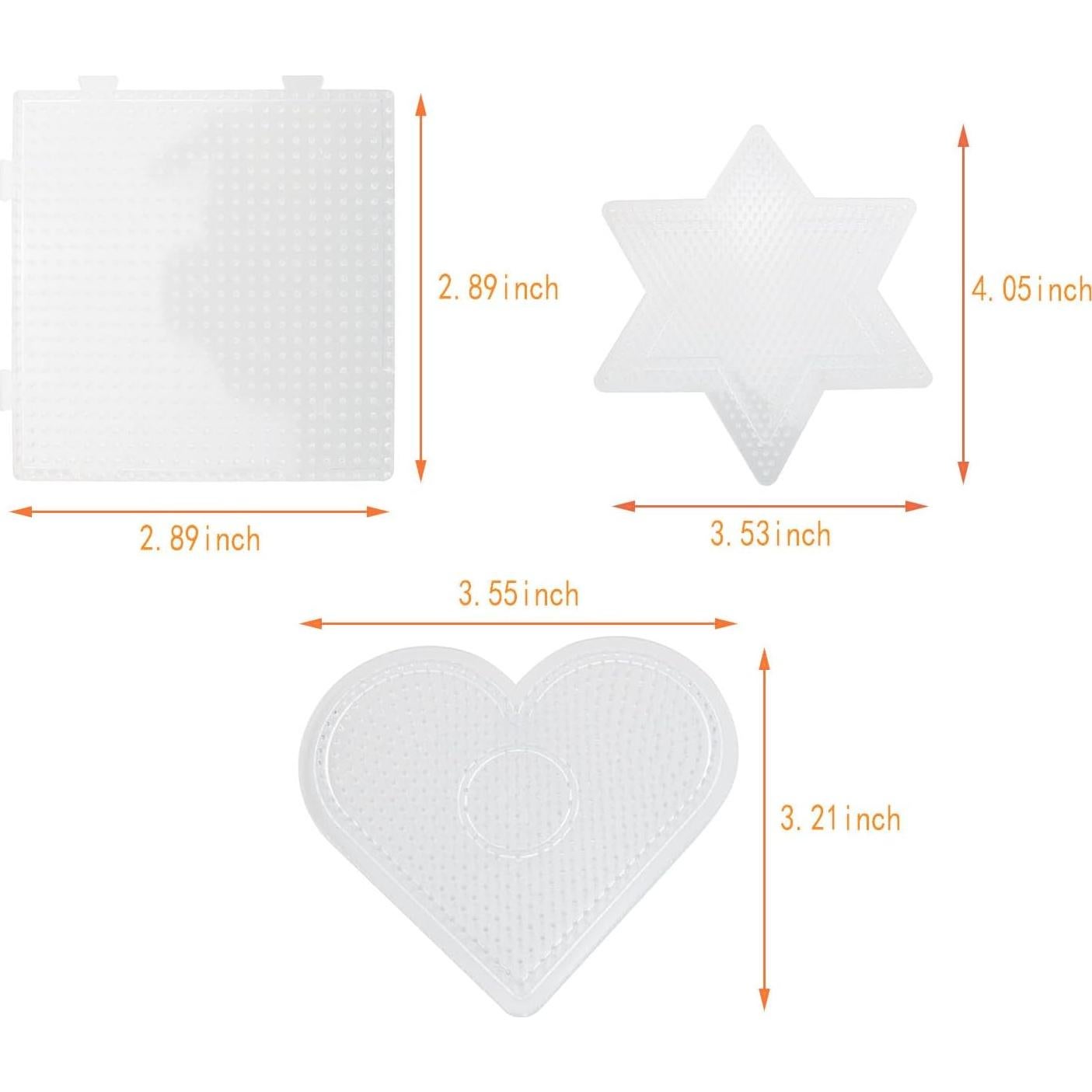 Juego de Tableros de Perlas Fusionadas DGZZI 6 Piezas 2.6mm