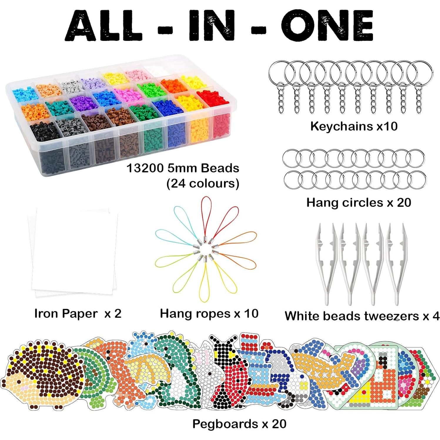 Kit de Perlas de Fusión FUNZBO 13200 pcs con Tableros