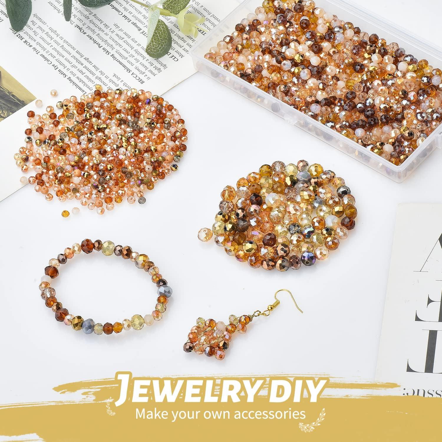 Cuentas de vidrio facetadas KINGSHINE 1000pcs 4-8mm AB