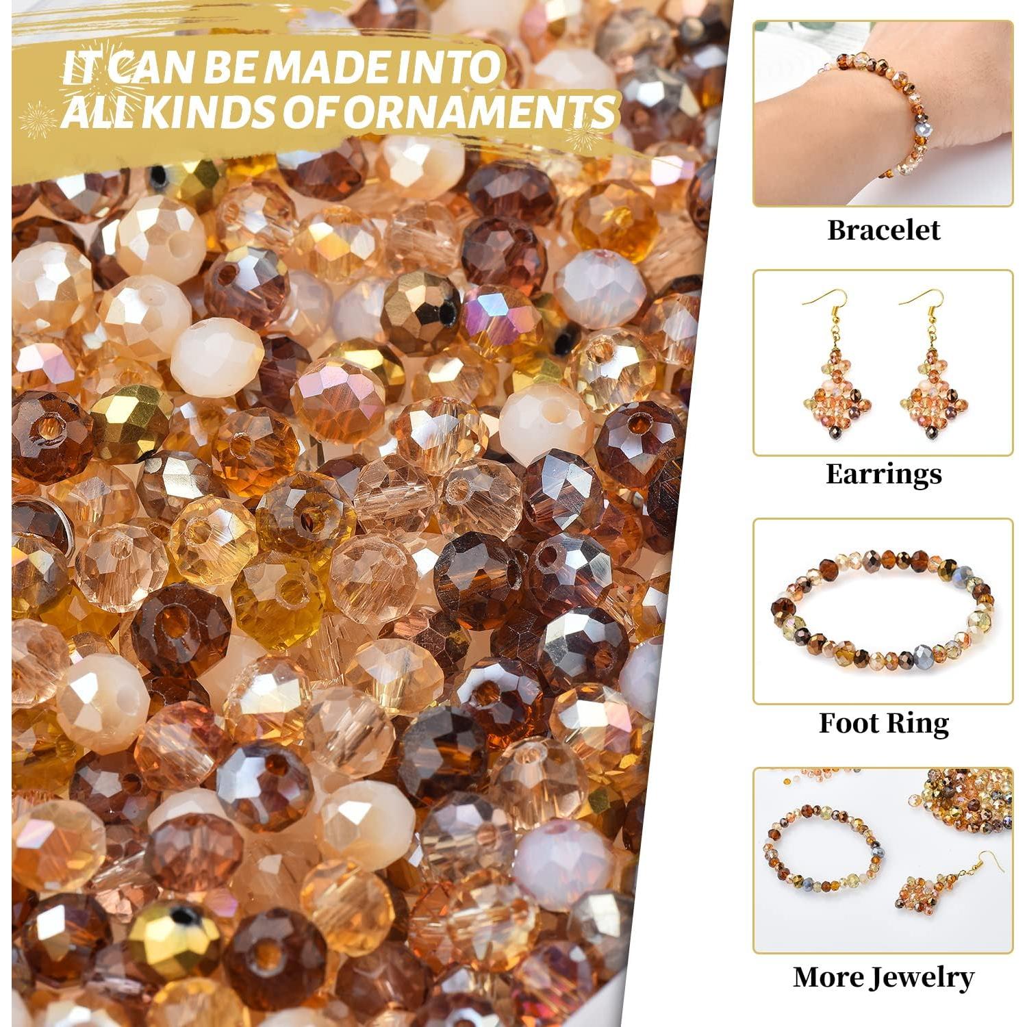 Cuentas de vidrio facetadas KINGSHINE 1000pcs 4-8mm AB