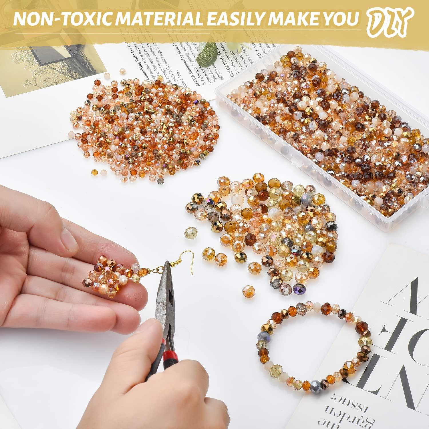 Cuentas de vidrio facetadas KINGSHINE 1000pcs 4-8mm AB