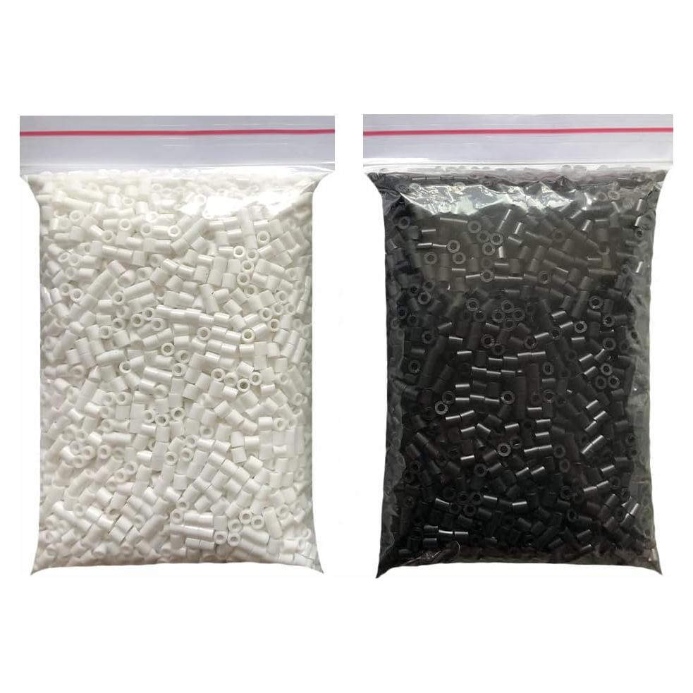 Perlas Fusibles 5MM ZLLBTMO 4400pcs Blancas y Negras